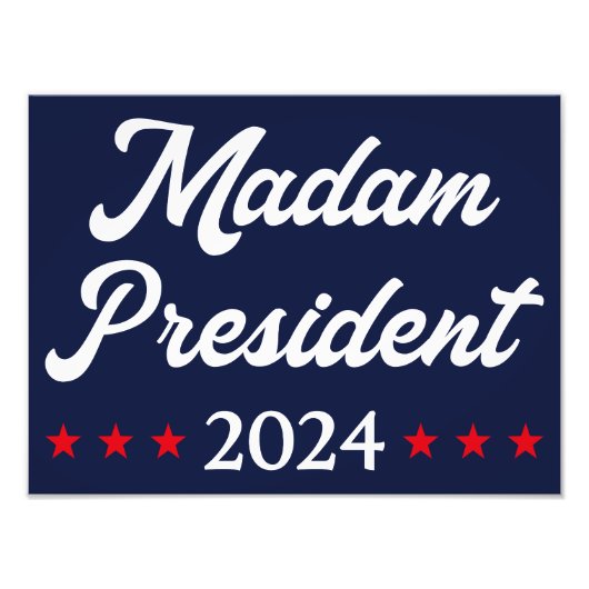 Madam President 2024 I - Kamala Harris フォトプリント (正面)