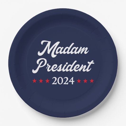 Madam President 2024 I - Kamala Harris ペーパープレート (正面)