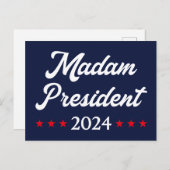 Madam President 2024 I - Kamala Harris ポストカード (正面/裏面)