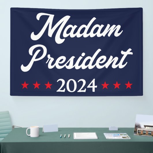Madam President 2024 I - Kamala Harris 横断幕 (トレードショー)