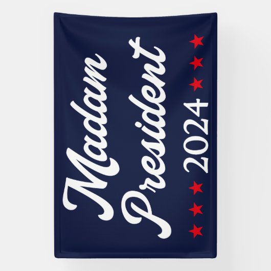 Madam President 2024 I - Kamala Harris 横断幕 (縦)