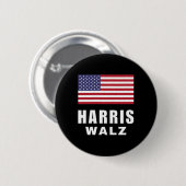 Madam President Kamala Harris Tim Walz Vp Usa Amer 缶バッジ (正面&裏面)