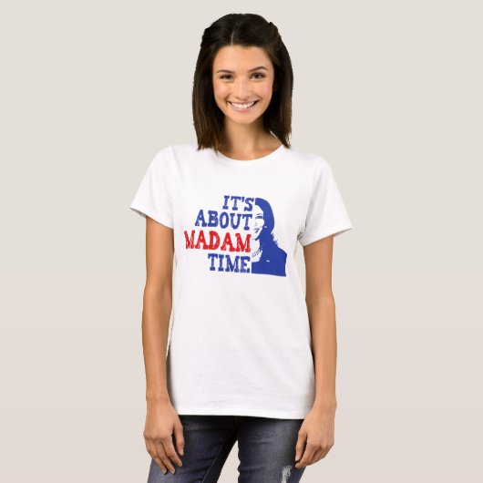 Madam TimeについてKamala Harris 2024 Tシャツ (正面フル)