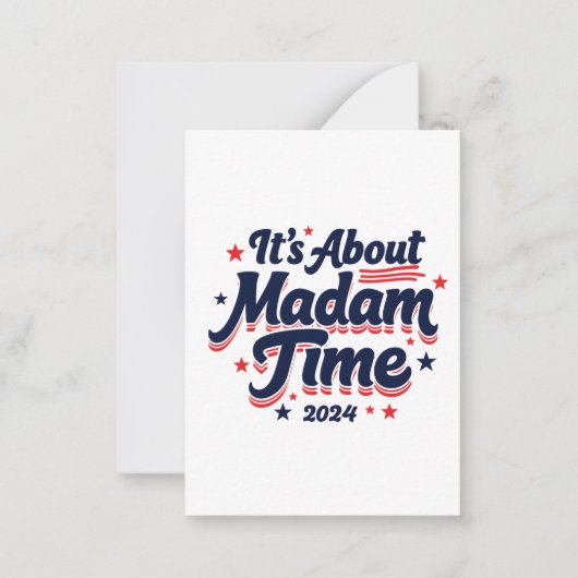 Madam TimeについてKamala Harris Ekection ノートカード (正面)