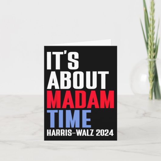 Madam TimeについてKamala Harris Tim W 2024 カード (正面)