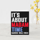 Madam TimeについてKamala Harris Tim W 2024 カード (黄色い花)