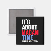 Madam TimeについてKamala Harris Tim W 2024 マグネット (正面/裏面)