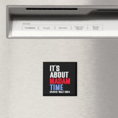 Madam TimeについてKamala Harris Tim W 2024 マグネット (インサイチュ (食洗機))