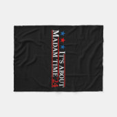 Madam Time Harris 2024についてKamala Chilless Cat フリースブランケット (正面(横))