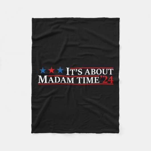 Madam Time Harris 2024についてKamala Chilless Cat フリースブランケット (正面)