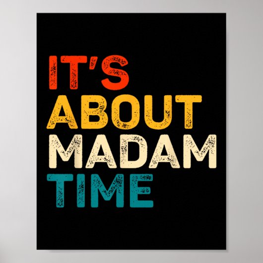 Madam Time Kamala Harris Election 2024についてだ ポスター (正面)