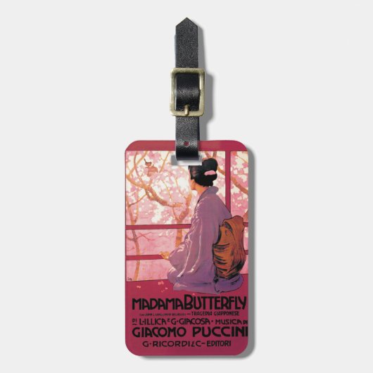Madamaの蝶 ラゲッジタグ (正面縦)