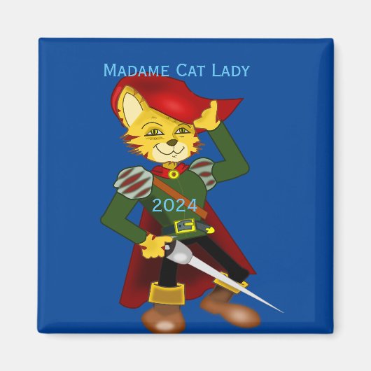 Madame Cat Lady 2024社長Thunder_Cove マグネット (正面)