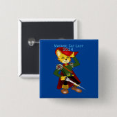 Madame Cat Lady 2024社長Thunder_Cove 缶バッジ (正面&裏面)