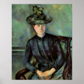Madame Cezanne with Green Hat, ポスター (正面)