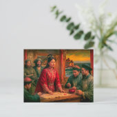 Madame Ching Pirate Queen Portrait ポストカード (スタンド正面)