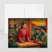 Madame Ching Pirate Queen Portrait ポストカード (正面/裏面)