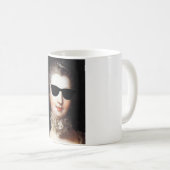 ♥ Madame de Pompadour with sunglasses crazy ♥ コーヒーマグカップ (正面右)