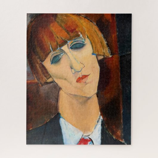 Madame Kisling, 1917 by Amedeo Modigliani ジグソーパズル (縦)
