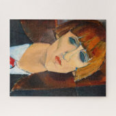 Madame Kisling, 1917 by Amedeo Modigliani ジグソーパズル (横)