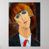 Madame Kisling, 1917 by Amedeo Modigliani ポスター (正面)