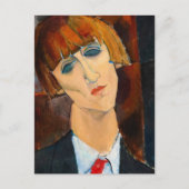 Madame Kisling, 1917 by Amedeo Modigliani ポストカード (正面)