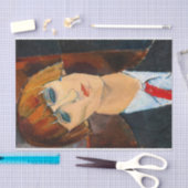 Madame Kisling, 1917 by Amedeo Modigliani 薄葉紙 (クラフト)