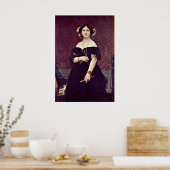 Madame Moitessier by Jean Auguste Dominique Ingres ポスター (キッチン)