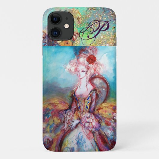 MADAME POMPADOUR ,エレガント美しいファッションモノグラム Case-Mate iPhoneケース (裏面)
