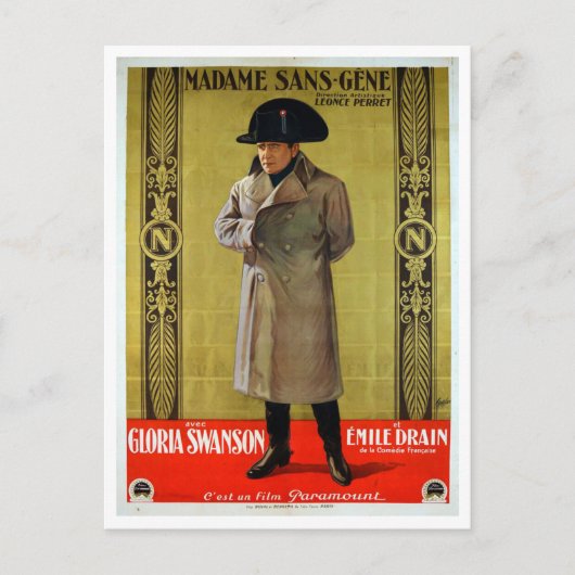 Madame Sans-Gene （映画， 1925） ポストカード (正面)