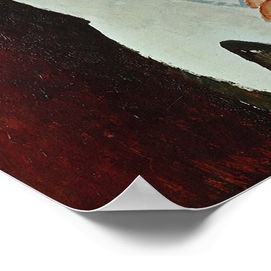 Madame Zborowska with Clasped Hands, c.1917 ポスター (角)