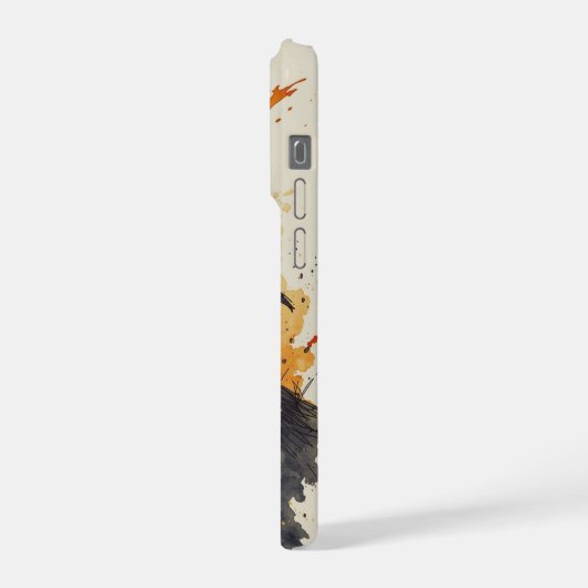 Madara Uchiha – Cinematic Watercolor iPhoneケース (左側面)