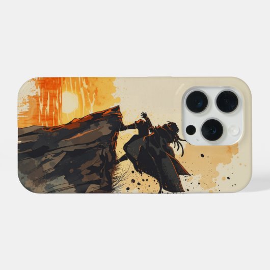 Madara Uchiha – Cinematic Watercolor iPhoneケース (裏面横)