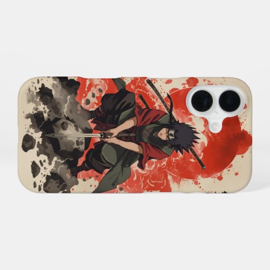 Madara Uchiha – Cinematic Watercolor  iphone case 16ケース (裏面横)