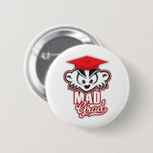 MadBadgerの不機嫌の卒業生 缶バッジ (正面&裏面)