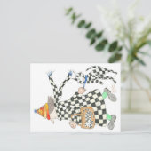 MadCatWomanの道化師猫 ポストカード (スタンド正面)