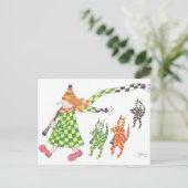 MadCatWoman及び猫の演劇のクラリネット ポストカード (スタンド正面)