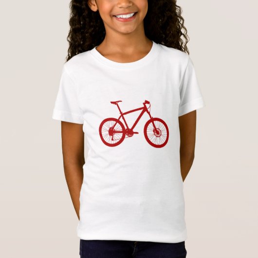 Mädchen American Apparel  T-Shirt, Fahrrad,Bike Tシャツ (正面)