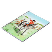 Mädchen beim Reiten ノートブック (左側)