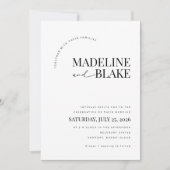 MADDIE モダンウェディング 招待状 RSVP + 詳細 (正面)