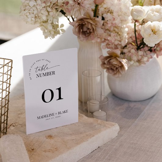 MADDIE Modern Table Number Card 招待状