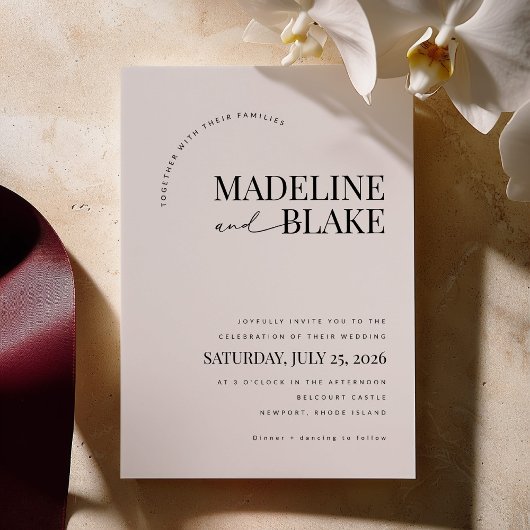 MADDIE Modern Wedding Invitation 招待状