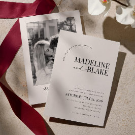 MADDIE Modern Wedding Invitation 招待状
