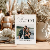 MADDIE Table Numbers with Photo 招待状