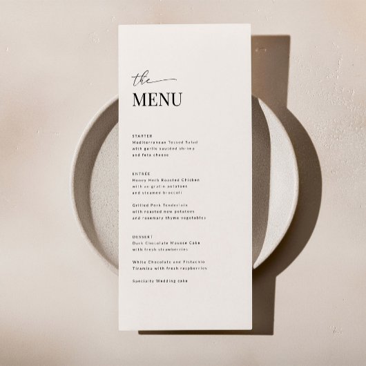 MADDIE Wedding Thank You Note with QR Code メニュー