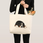 MadDogのこそこそする人かいま見のバッグ ラージトートバッグ (正面(商品))