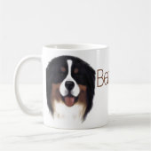 MadDogのBerneseの男性のヘッド勉強のマグ コーヒーマグカップ (左)