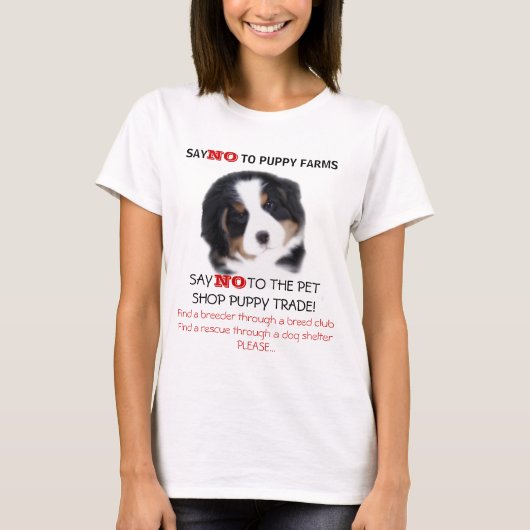 MadDogは子犬の農場のTシャツを拒否します Tシャツ (正面)