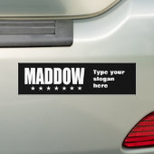 MADDOWの選挙のギア バンパーステッカー (車上)