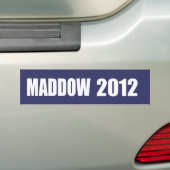 MADDOWの選挙のギア バンパーステッカー (車上)
